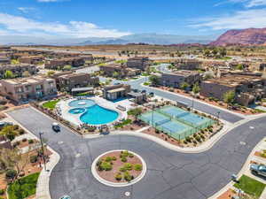 Bird's eye view of mountains