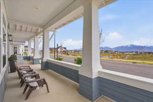 Porch with a residential view