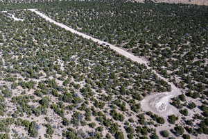Aerial view of sparsely populated area