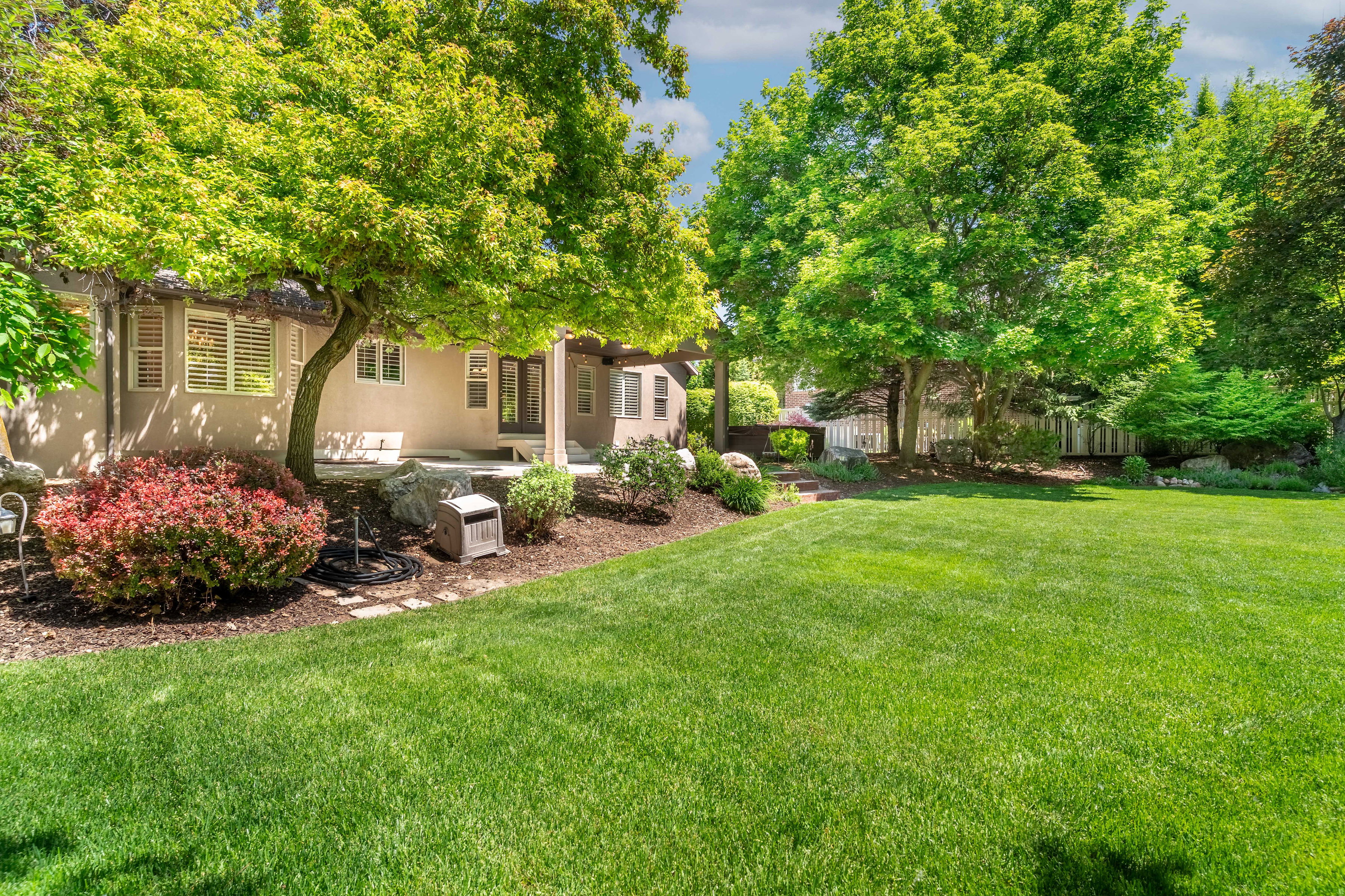 View of yard with a patio area