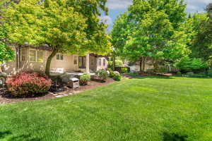 View of yard with a patio area