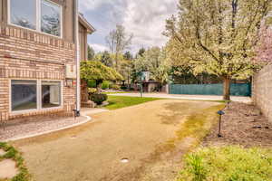 Side entrance to basement