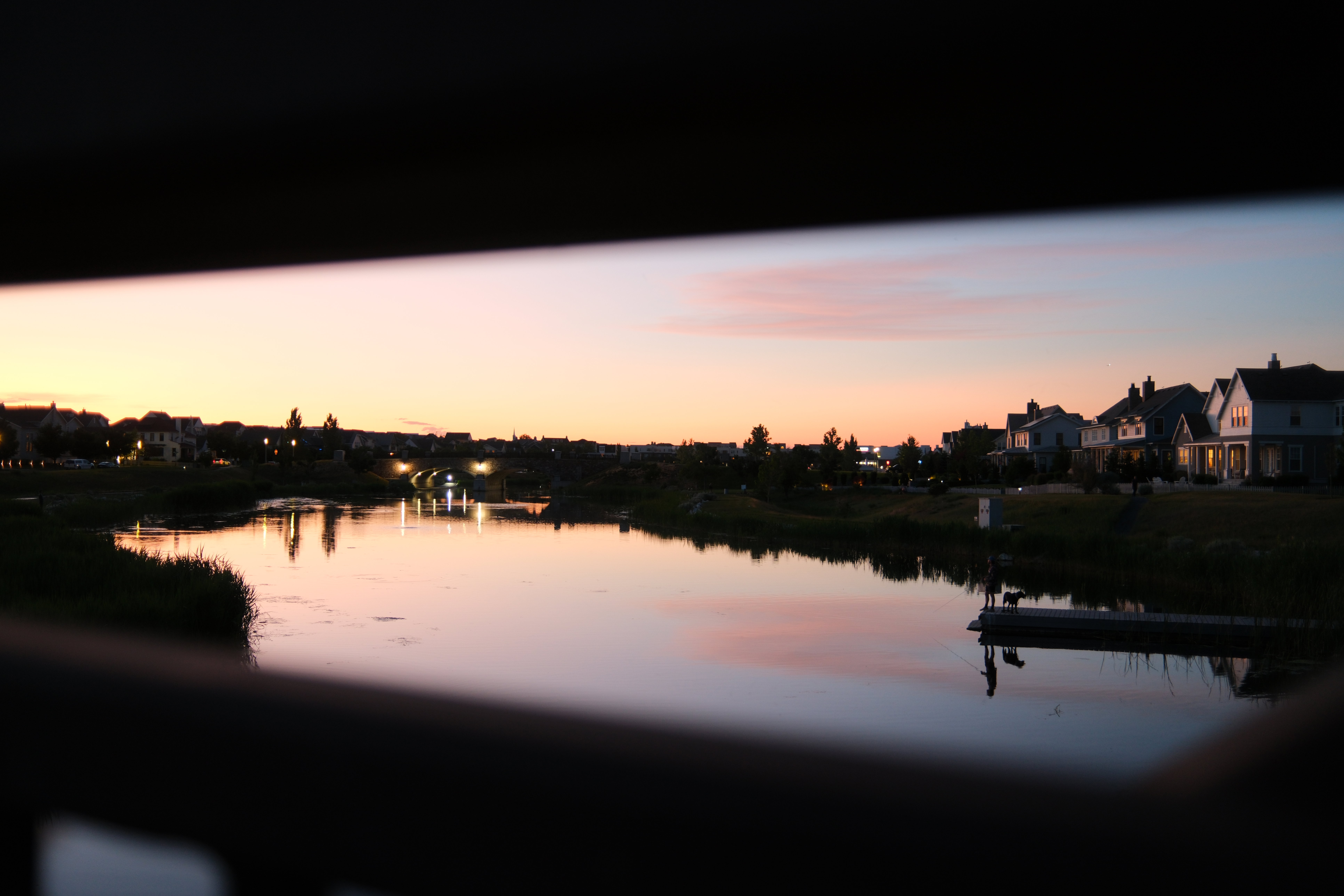 Water view featuring nearby suburban area