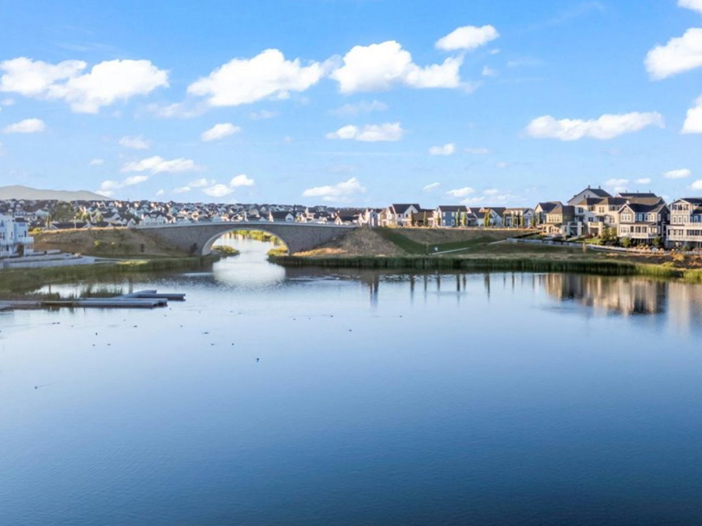 Water view featuring nearby suburban area