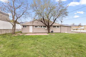 Back of property featuring a patio