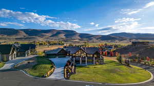 View of mountain background