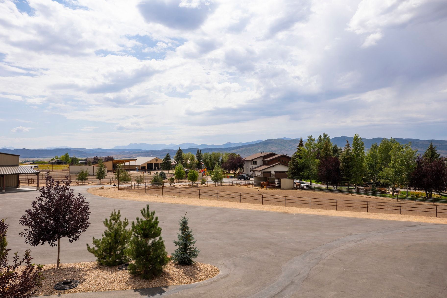 View of mountain background