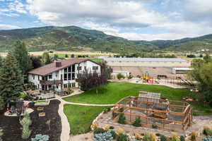 Aerial view of mountains