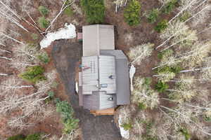 View from above of property