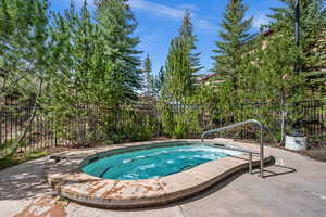 Exclusive Hot Tub for owners and guests of 5569 Oslo LN condo building only.