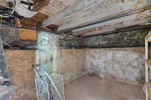 View of below grade area