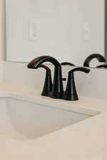 Bathroom view of a sink