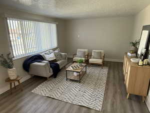 Living room with LVP.