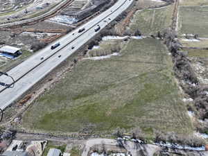 Aerial overview of property's location with rural landscape