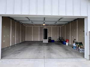 Attached spacious two car garage