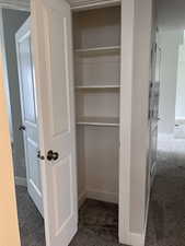 Linen closet in hallway