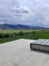 View of mountain from back patio