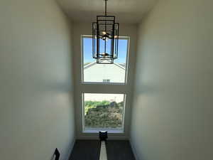 Detailed view of hanging lights