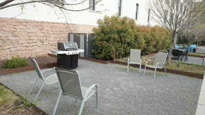 View of patio / terrace featuring a grill