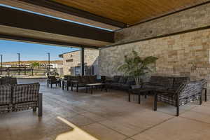 View of patio / terrace with an outdoor hangout area