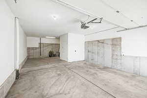 Three-Car Garage with utility closet