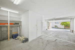 Three-Car Garage with utility closet