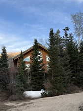 View of cabin from front