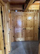 Wood doors to laundry