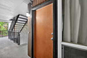 Doorway to property