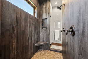 Full bathroom with walk in shower