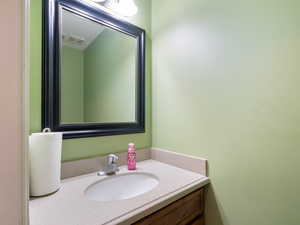 Bathroom featuring vanity
