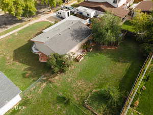 View from above of property