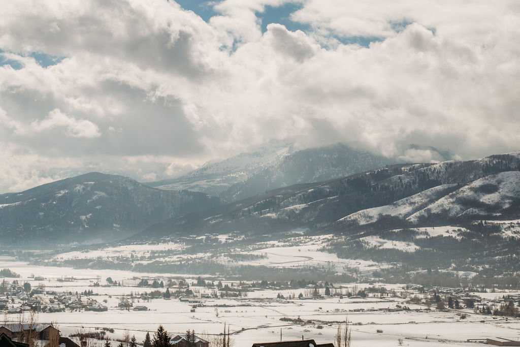View of mountain background