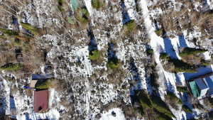 Aerial view of lot
