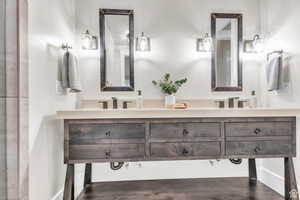 A private bathroom, providing comfort and convenience for visitors or extended stays.