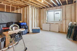 View of below grade area