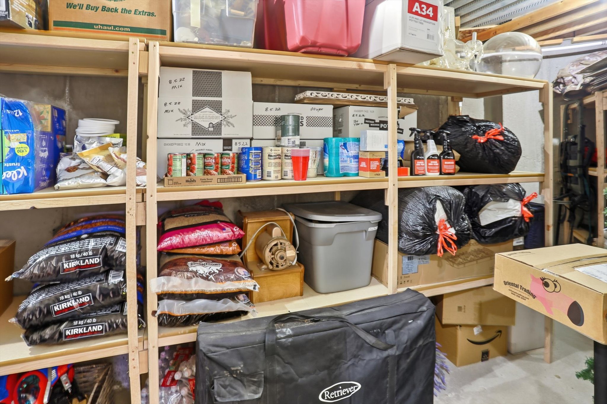 View of storage room