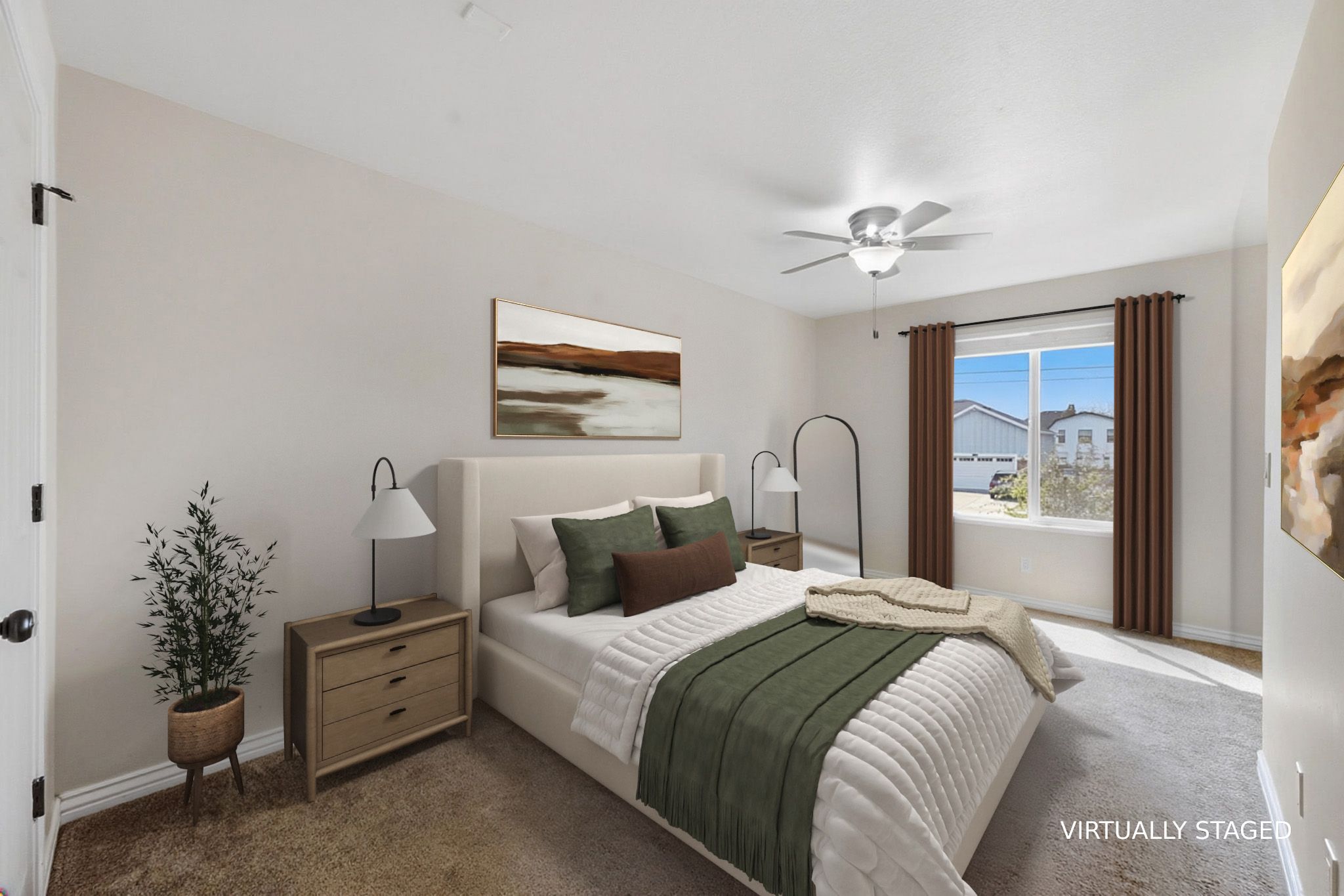 STAGED Primary Bedroom