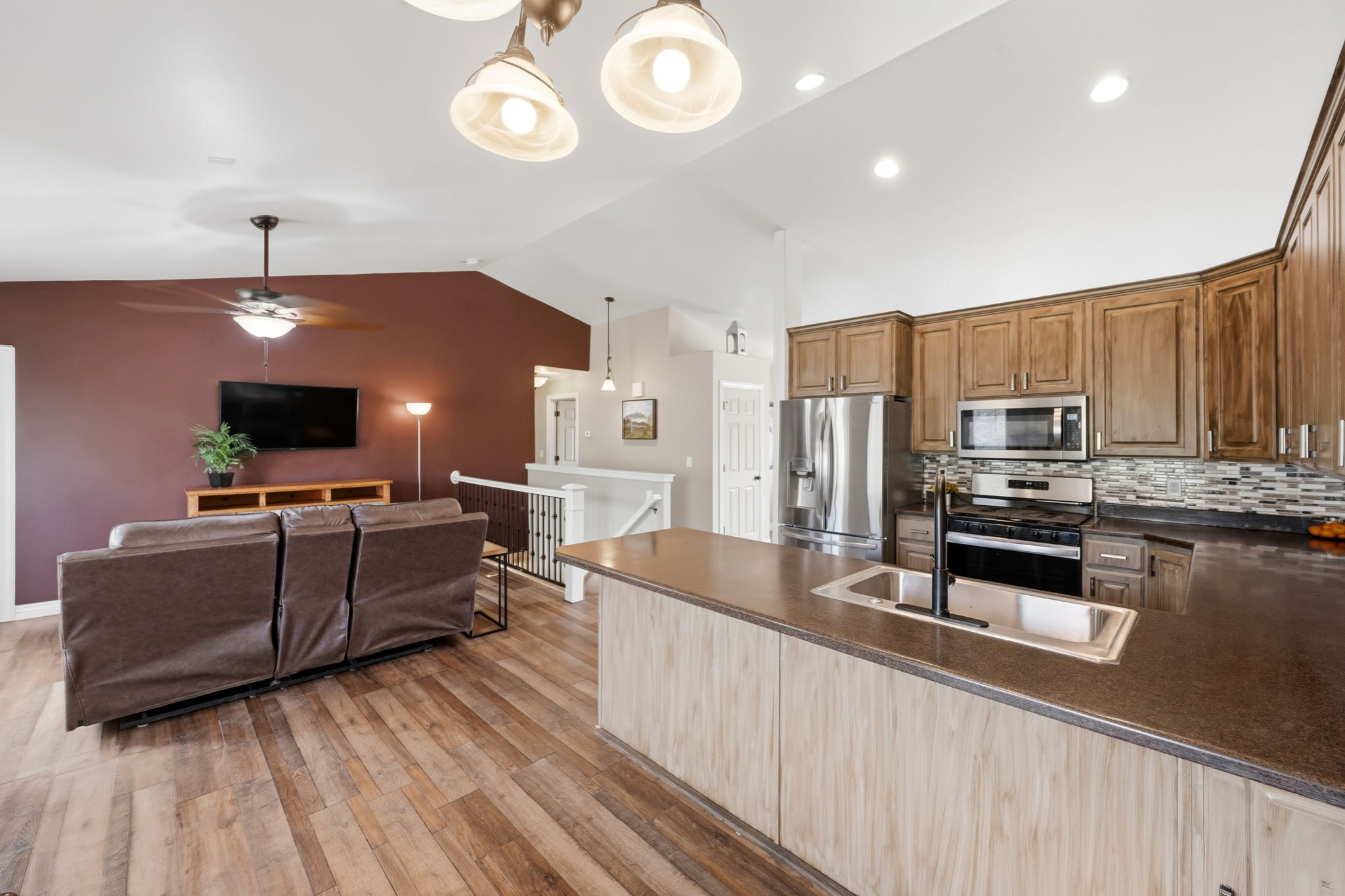 Kitchen and Family Room
