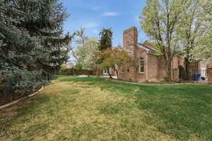 View of fenced yard
