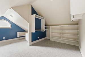 Bonus room with light carpet