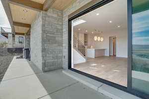 Patio off basement Family Room