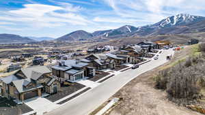 Mountain view with nearby suburban area