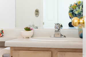 Detailed view of a sink