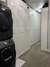 Laundry in master closet