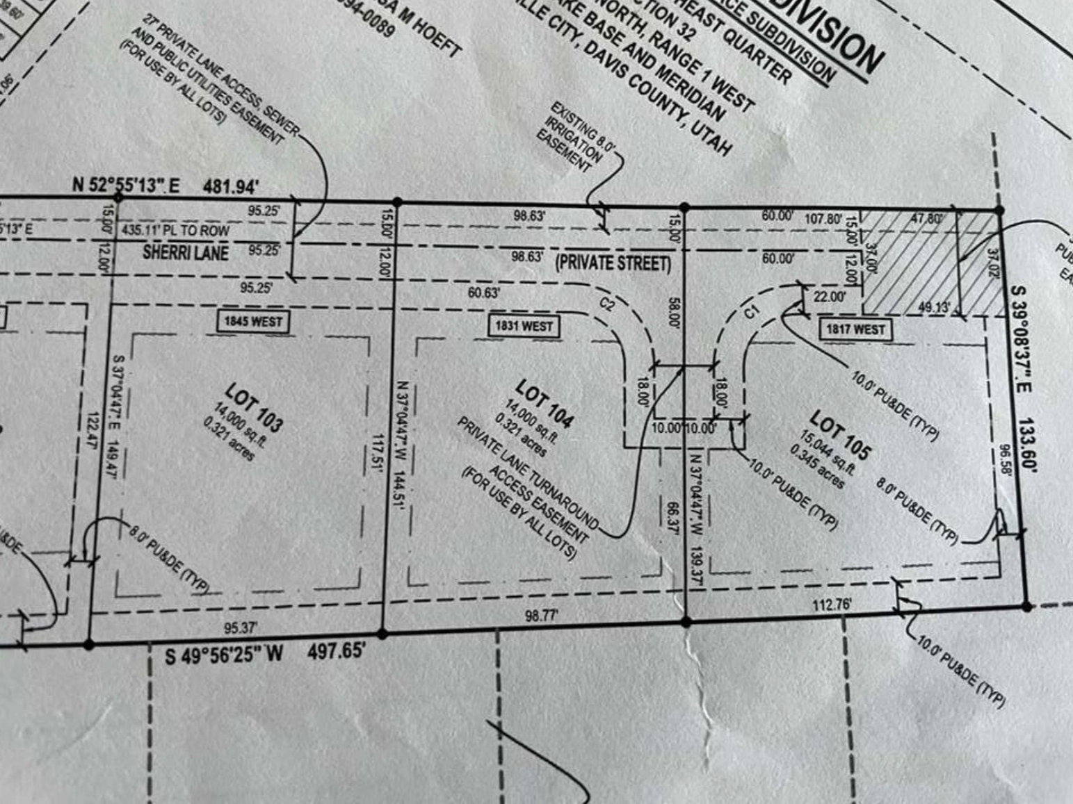 Survey map / technical document