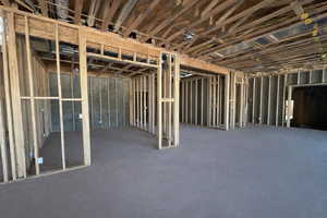 View of unfinished below grade area