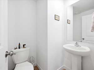 Half bath on main level