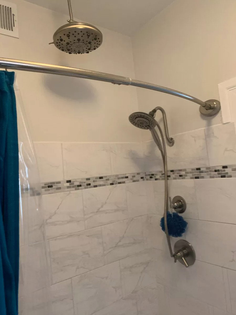 Bathroom with a shower stall