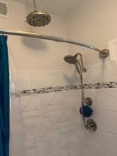Bathroom with a shower stall